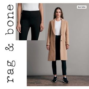 Rag & Bone - Simone Slim Ankle Stretch Pants - Black - Size 4